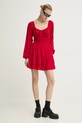 Hollister Co. sukienka KI359.4273.500 czerwony AW24