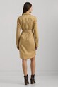 Платье с примесью шелка Lauren Ralph Lauren 200940277 бежевый AW24
