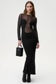 Undress Code rochie Sleek Silhouette Dress maxi negru 731UC