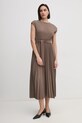Sandro Ferrone rochie S58YBEFLAKE maro AW24