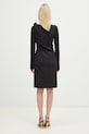 Odzież JW Anderson sukienka Shoulder Drape V-Neck Dress DR0446.PG1573.999 czarny