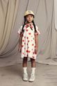 Mini Rodini rochie din bumbac pentru copii Hearts mini alb 2465010842
