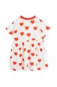 Дівчинка Дитяча бавовняна сукня Mini Rodini Hearts 2465010842 білий