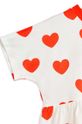 Mini Rodini rochie din bumbac pentru copii Hearts alb 2465010842