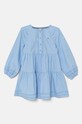 Детска памучна рокля Tommy Hilfiger памук син KG0KG08022.9BYH.128.176