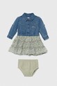 Φόρεμα μωρού Guess με μοτίβο μπλε A4YK07.D4EU0.9BYH