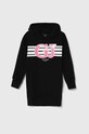 Guess sukienka bawełniana dziecięca nadruk czarny J4YK03.KA6R4.9BYH