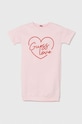 Dětské bavlněné šaty Guess mini růžová J4YK10.KA6R3.9BYH