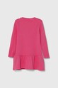 Guess sukienka bawełniana dziecięca K3YK13.KA6W4.9BYH różowy AW24