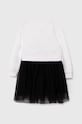 Дитяча бавовняна сукня Guess K4YK09.KB8R0.9BYH білий AW24