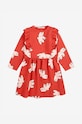 Dívčí šaty Bobo Choses Freedom Bird 224AC108 červená AW24