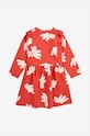 DÍVKA Dívčí šaty Bobo Choses Freedom Bird 224AC108 červená