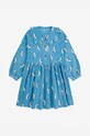 Bobo Choses sukienka bawełniana dziecięca Beneath The Moon 224AC111 niebieski AW24