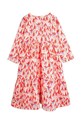 Mini Rodini sukienka dziecięca Fuchsia 2475010242 różowy AW24