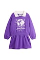 Дитяча бавовняна сукня Mini Rodini 2475010645 фіолетовий AW24