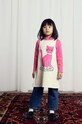 Дитяча бавовняна сукня Mini Rodini Cat довгий рожевий 2475010710