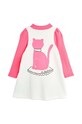 Дівчинка Дитяча бавовняна сукня Mini Rodini Cat 2475010710 рожевий