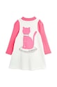 DÍVKA Dětské bavlněné šaty Mini Rodini Cat 2475010710 růžová