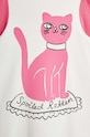 Dětské bavlněné šaty Mini Rodini Cat 2475010710 růžová