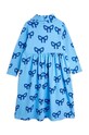 Mini Rodini sukienka dziecięca Bow 2475012460 niebieski AW24