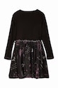 Дівчинка Дитяча сукня Desigual 24WGVK16 чорний