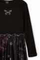 Desigual vestito bambina nero 24WGVK16