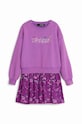 Детское платье Desigual длинный фиолетовой 24WGVK10
