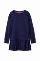 Desigual rochie din bumbac pentru copii 24WGVK01 bleumarin AW24