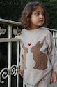 Дитяча сукня з домішкою вовни Konges Sløjd ELI KNIT DRESS mini бежевий KS101494