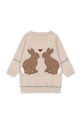Дитяча сукня з домішкою вовни Konges Sløjd ELI KNIT DRESS KS101494 бежевий AW24