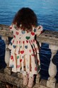 Konges Sløjd gyerek ruha ELIN FRILL DRESS GOTS KS101496