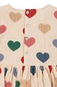 Konges Sløjd gyerek ruha ELIN FRILL DRESS GOTS KS101496 bézs
