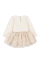 Dievčenské šaty Konges Sløjd FAIRY BALLERINA DRESS KS101511 béžová AW24