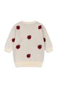 Konges Sløjd rochie din bumbac pentru copii LAPIS KNIT DRESS KS101553 bej AW24