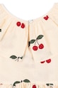 Fete Konges Sløjd rochie din bumbac pentru copii LUNELLA DRESS GOTS KS101576 bej
