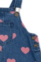 Konges Sløjd rochie din denim pentru copii MAGOT OVERALL DRESS GOTS KS101588 albastru