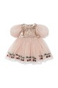 BIMBA Konges Sløjd vestito bambina MEI DRESS KS101598 beige