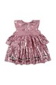 Dievčenské šaty Konges Sløjd STARLA SEQUIN DRESS KS101689 ružová AW24