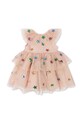 Dziewczynka Konges Sløjd sukienka dziecięca YVONNE FAIRY DRESS KS101758 beżowy