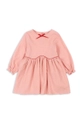 Konges Sløjd vestito bambina AVA DRESS GOTS KS101763 rosa AW24