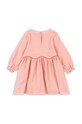 Dziewczynka Konges Sløjd sukienka dziecięca AVA DRESS GOTS KS101763 różowy
