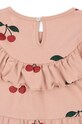 Девочка Хлопковое детское платье Konges Sløjd MALLI GLITTER DRESS GOTS KS101792 розовый