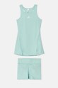adidas Performance sukienka dziecięca G CLUB DRESS nadruk turkusowy IW0459
