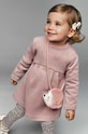 Дитяча сукня з сумочкою Mayoral mini рожевий 2915.4E.Baby.9BYH