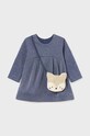 Детское платье с сумочкой Mayoral mini голубой 2915.4E.Baby.9BYH