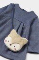 Детское платье с сумочкой Mayoral 2915.4E.Baby.9BYH голубой AW24