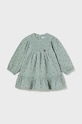 Mayoral rochie din bumbac pentru copii mini turcoaz 2925.4J.Baby.9BYH