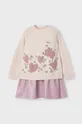 Детское платье с примесью шерсти Mayoral mini розовый 4925.6F.Mini.9BYH