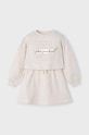 Mayoral sukienka i bluza dziecięca długi beżowy 4927.6H.Mini.9BYH