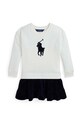 Polo Ralph Lauren rochie fete 312950935001 alb AW24